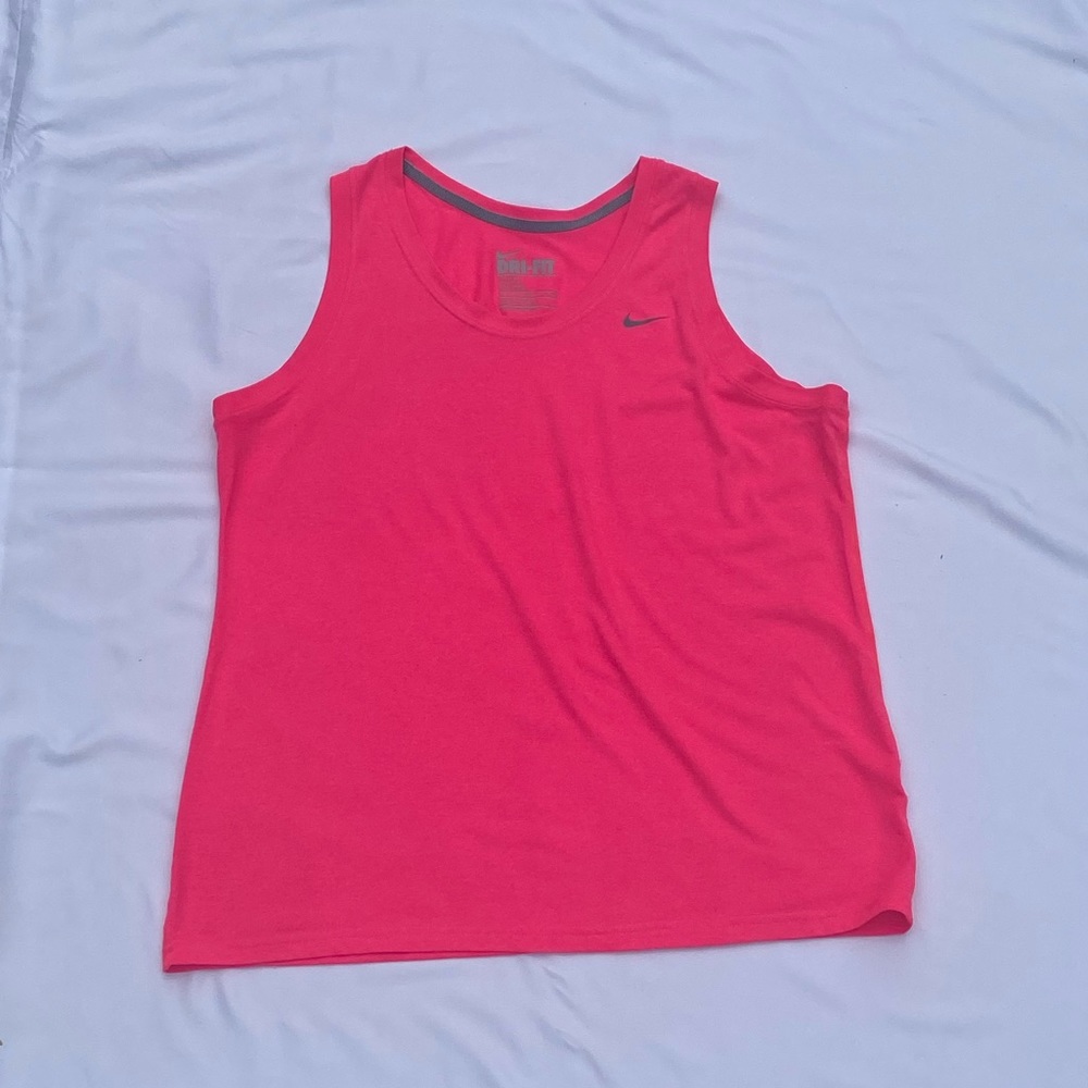 Pink Nike Dri-Fit Athletic Tank Top